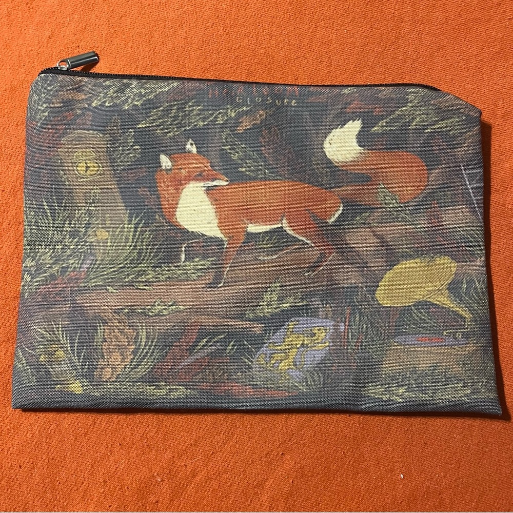 Large Fox Makeup Bag